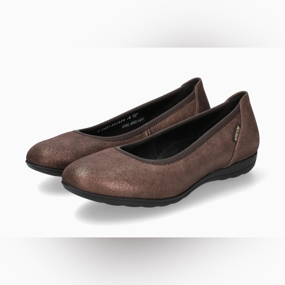 Clarks Ballet Flats Sz 8 Metallic Bronze Leather Slip-On Comfort Classic